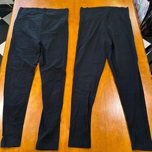 Black maternity leggings